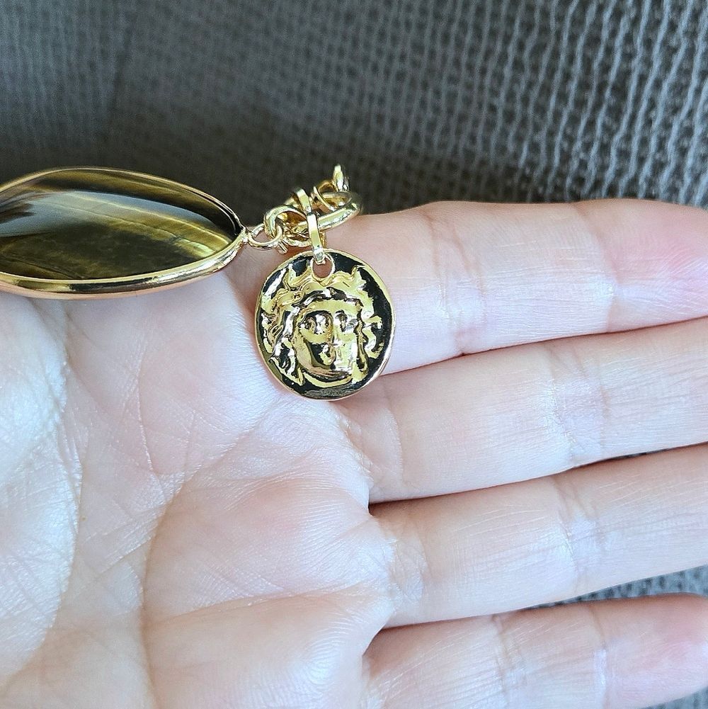 Song🎶 of Style Tiger's🐅 Eye👁 and Helios God of Sun🌞 Necklace - NWT - Picture 4 of 16